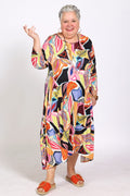 Artistic Graphic Multicolor Dress – Kozan