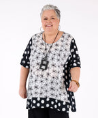 Daisy and Polka Dot Print Tunic - G!Ozé