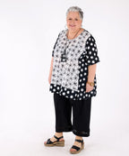 Daisy and Polka Dot Print Tunic - G!Ozé