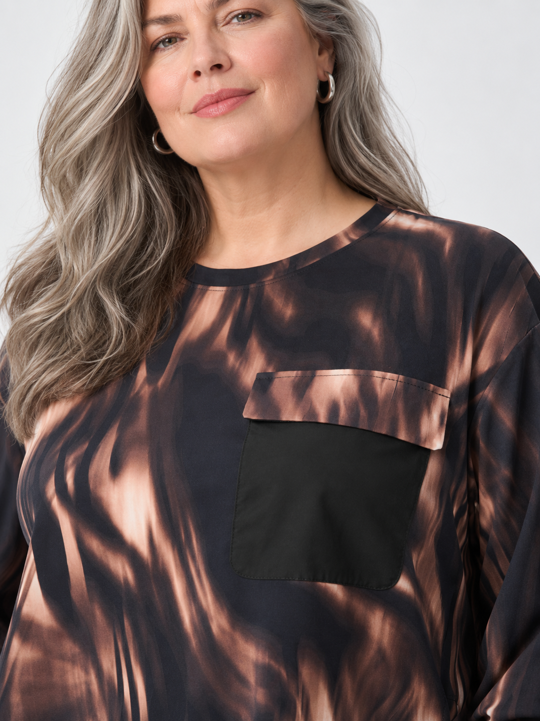 Animal print puff-sleeve top - Joseph Ribkoff