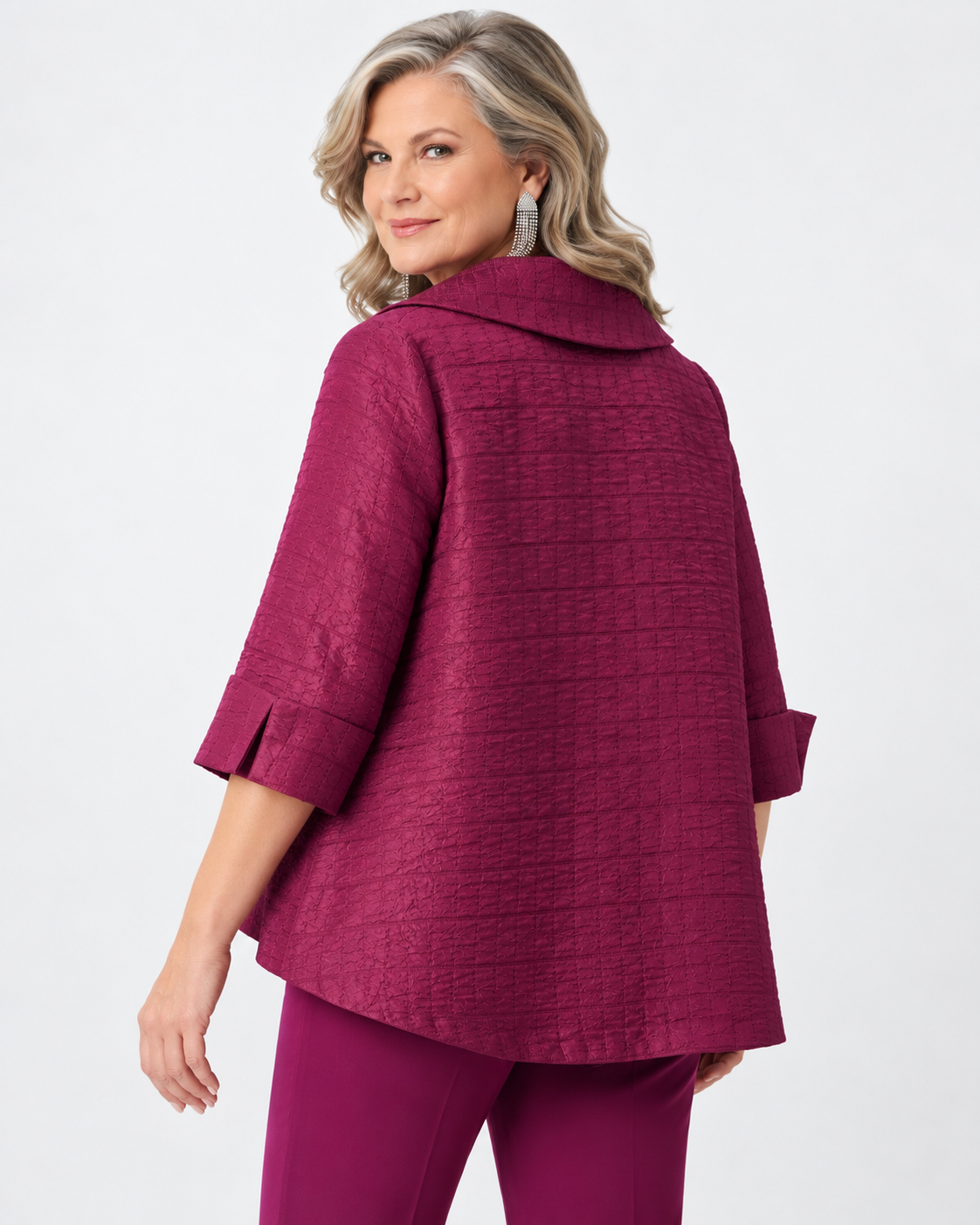 Blouson swing texturé en jacquard - Joseph Ribkoff