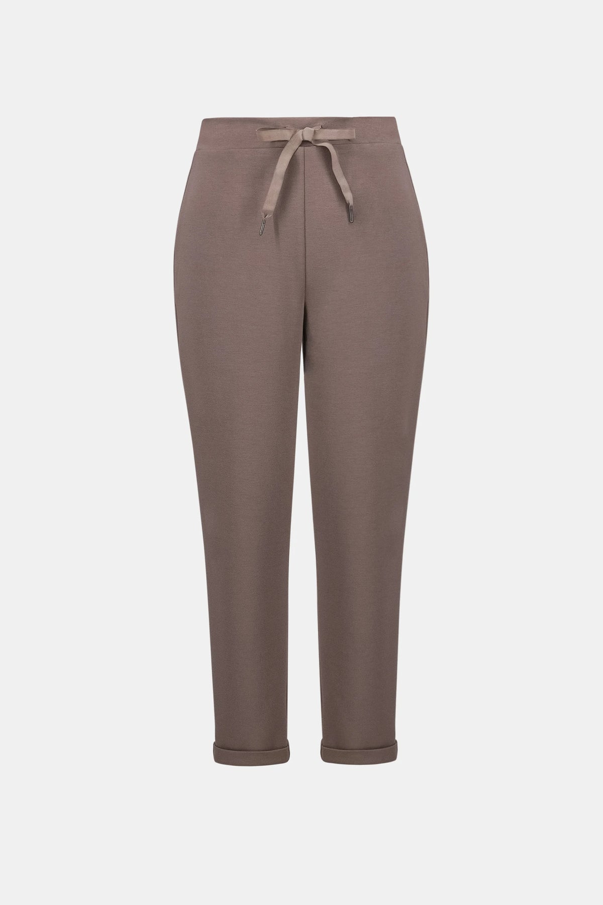 Pull-on scuba jersey jogger pants with drawstring waist - Joseph Ribkoff