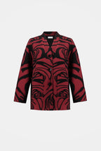 Manteau long à motif floral - Joseph Ribkoff