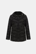 Cowl neck fancy knit tunic - Joseph Ribkoff