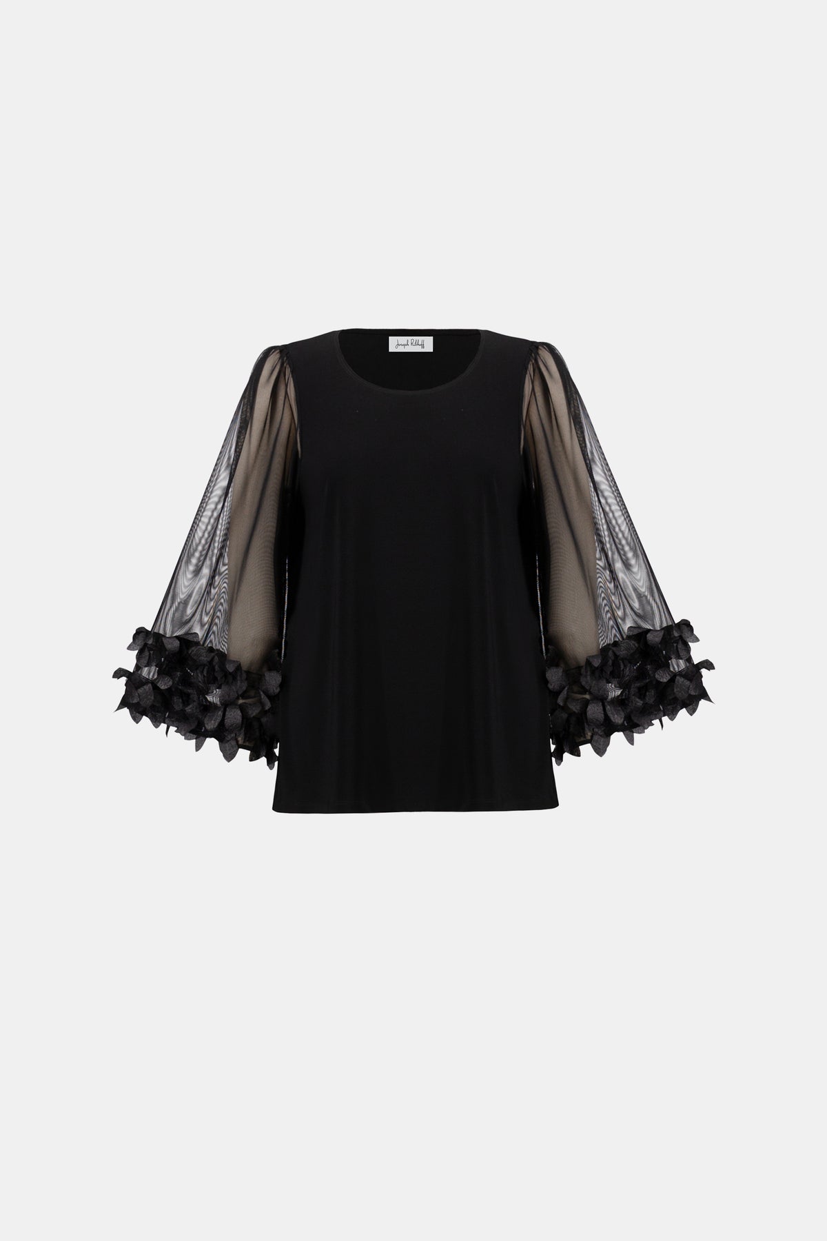 Bell-sleeved embellished top - Joseph Ribkoff