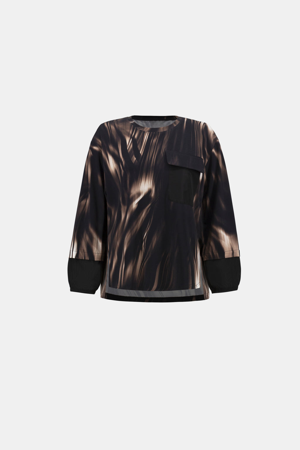 Animal print puff-sleeve top - Joseph Ribkoff