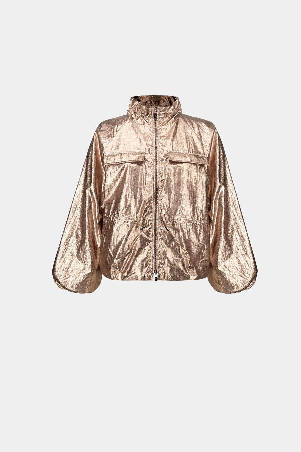 Metallic nylon cocoon jacket - Joseph Ribkoff