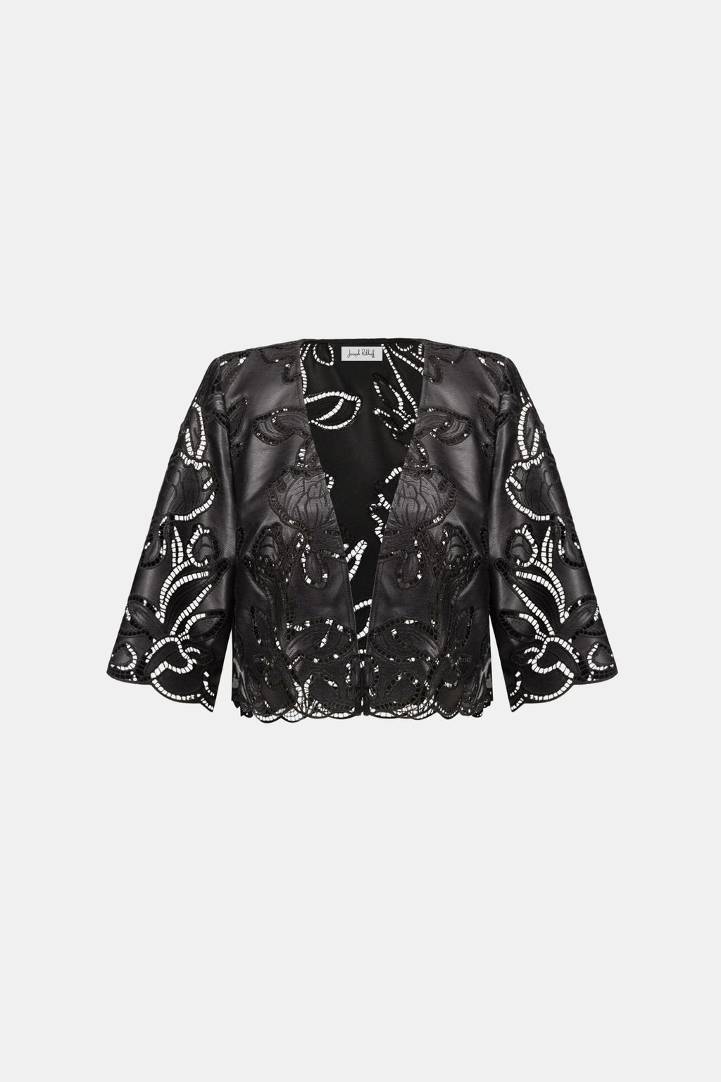 Boléro brodé en faux cuir - Joseph Ribkoff