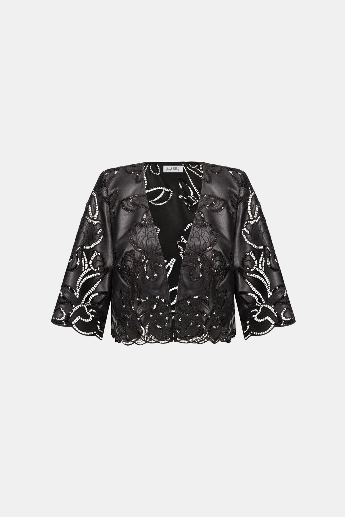 Boléro brodé en faux cuir - Joseph Ribkoff