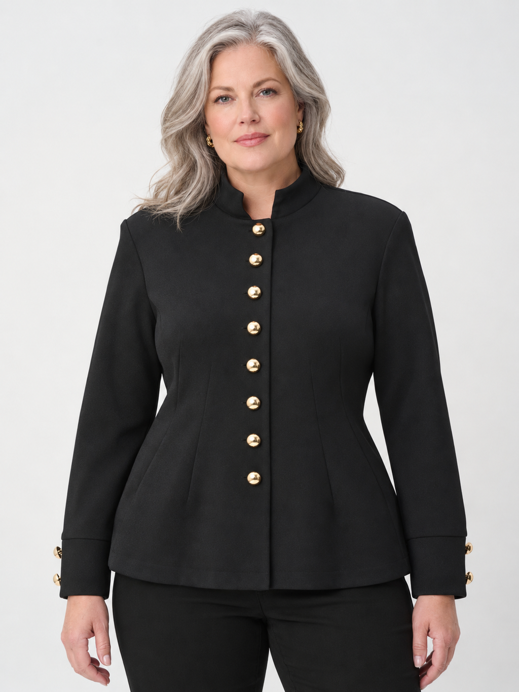 Blouson ajusté à col militaire - Joseph Ribkoff