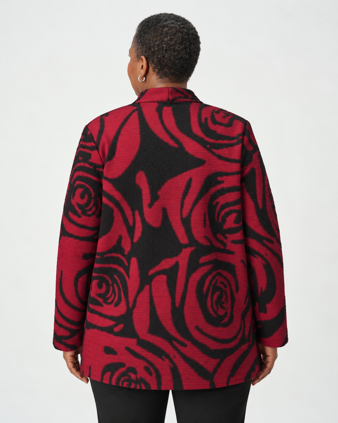 Manteau long à motif floral - Joseph Ribkoff