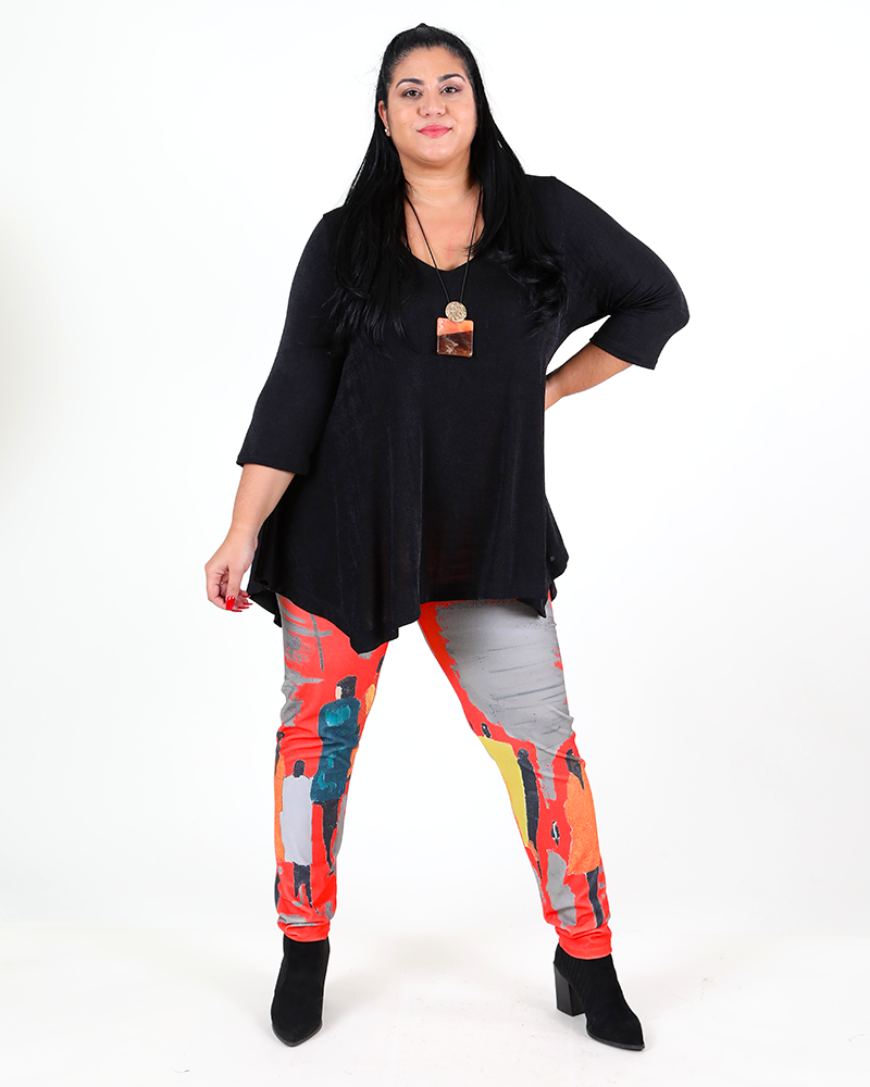 FT orange leggings