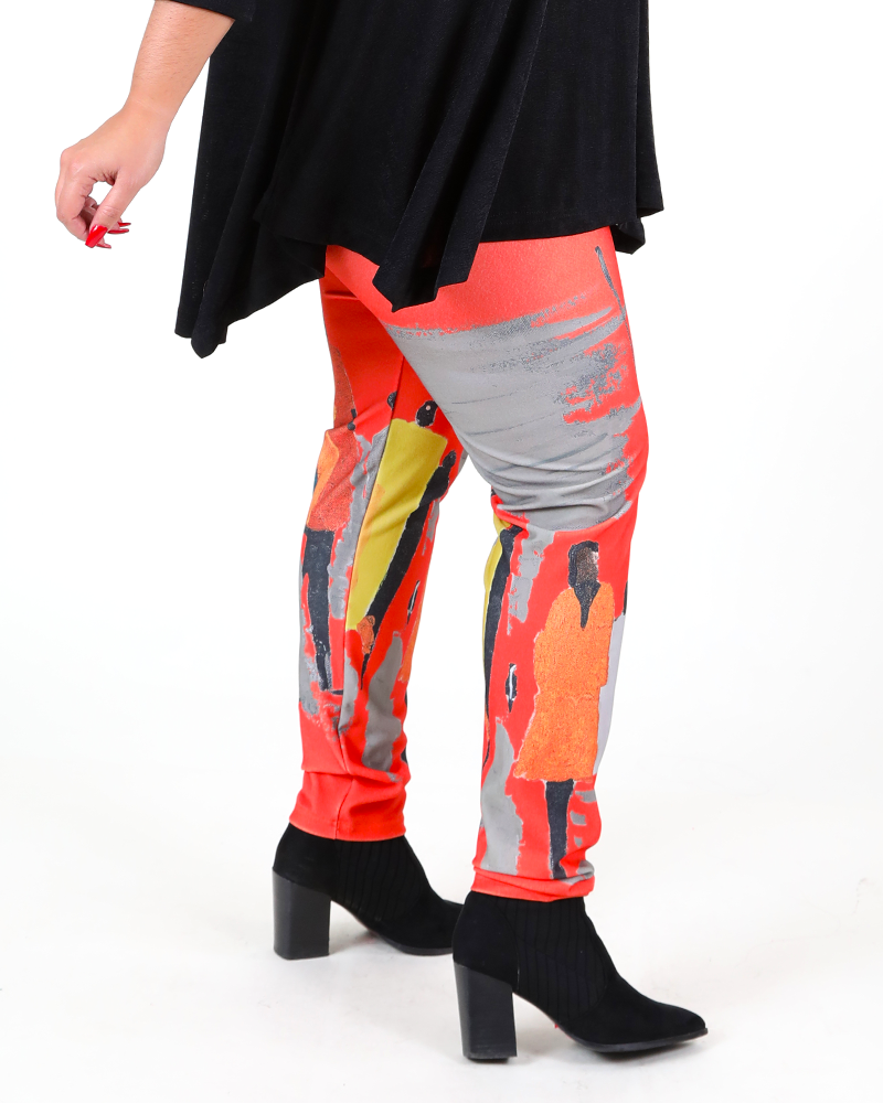 FT orange leggings