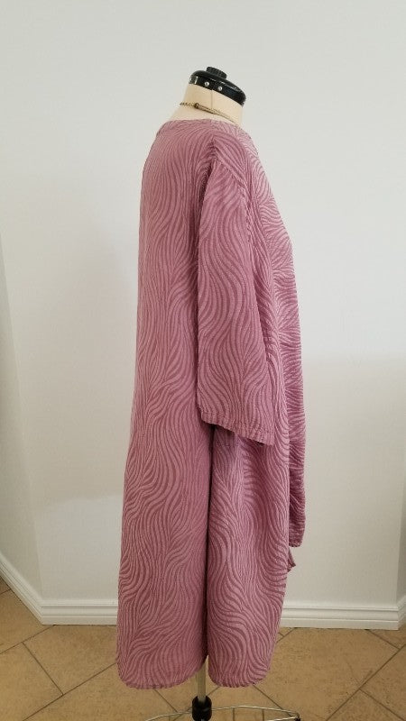 Pink Toti linen tunic - AureaVita