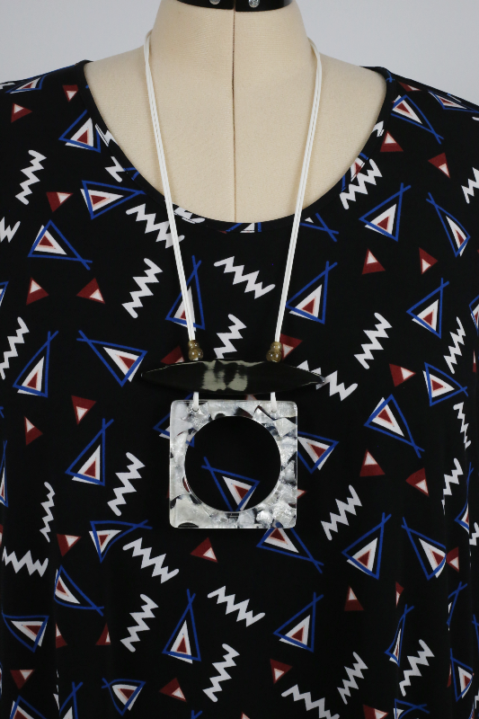 Geometric print tunic