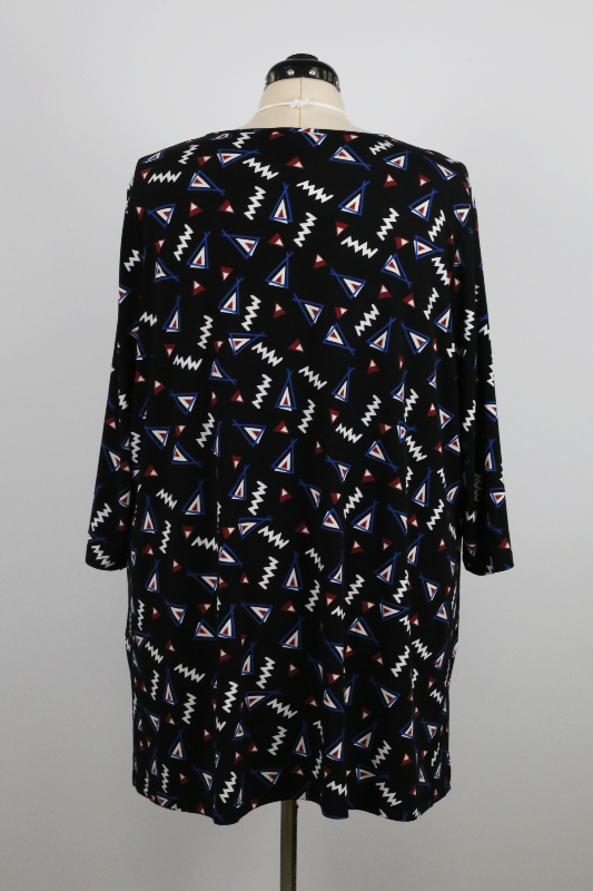 Geometric print tunic