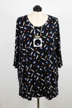 Geometric print tunic