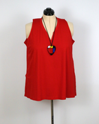 Oceane Red Tank Top - Franck Anna
