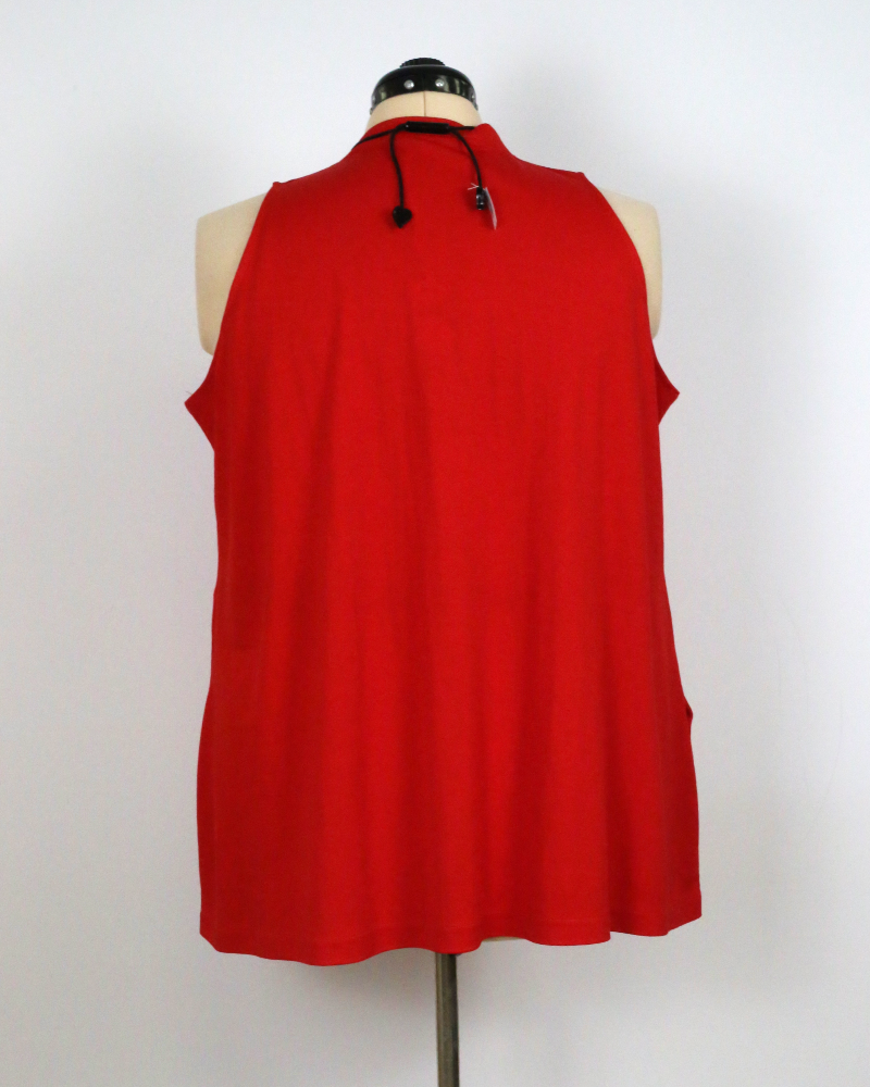 Oceane Red Tank Top - Franck Anna