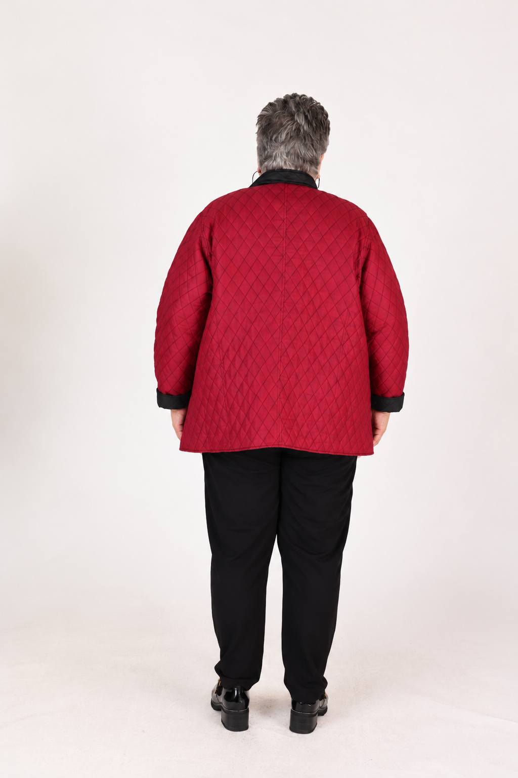 Veste matelassée réversible Bordeaux et Noir – Parsley & Sage