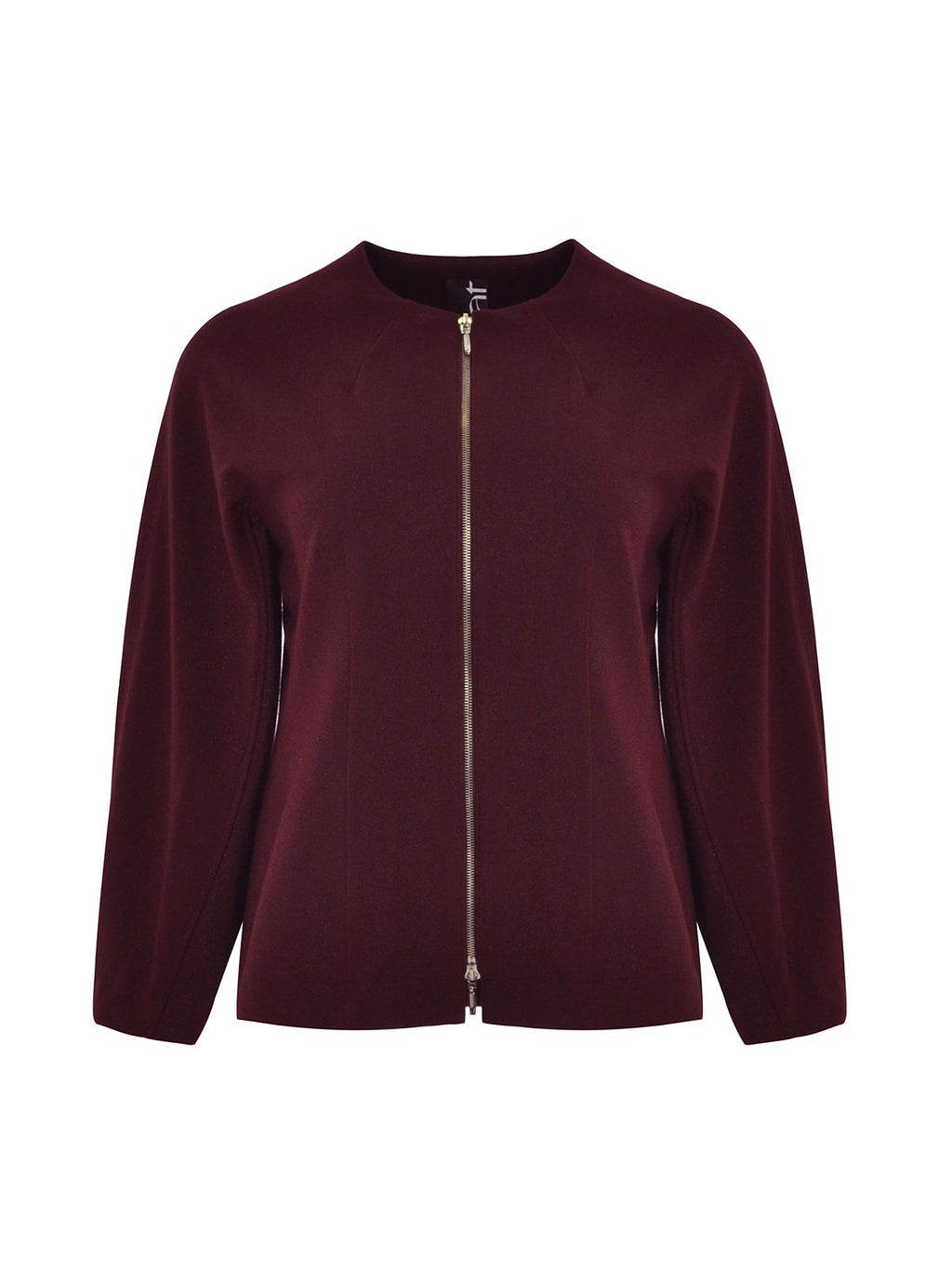 Veste Bordeaux à fermeture éclair Athéna – MAT