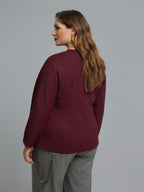 Veste Bordeaux à fermeture éclair Athéna – MAT