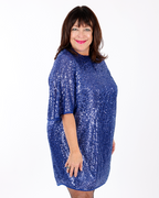 Blue sequined dress - MAT