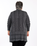 Metallic Open Front Cardigan - Joseph Ribkoff