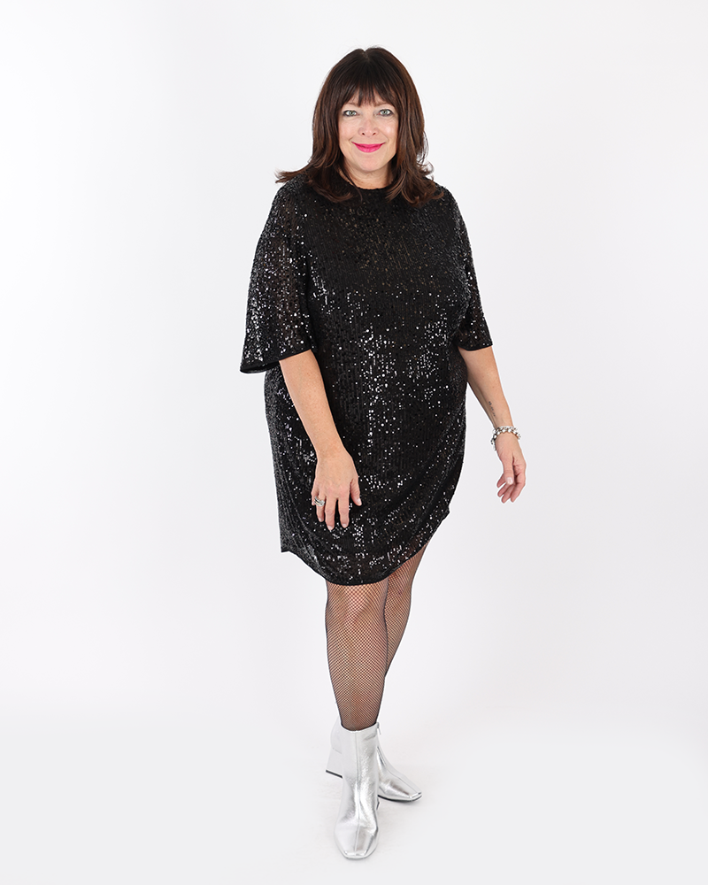 Black sequined dress - MAT
