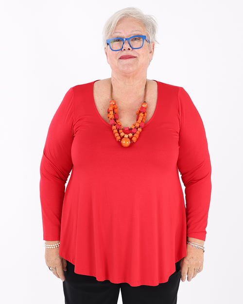 Basic Top Red- Matte
