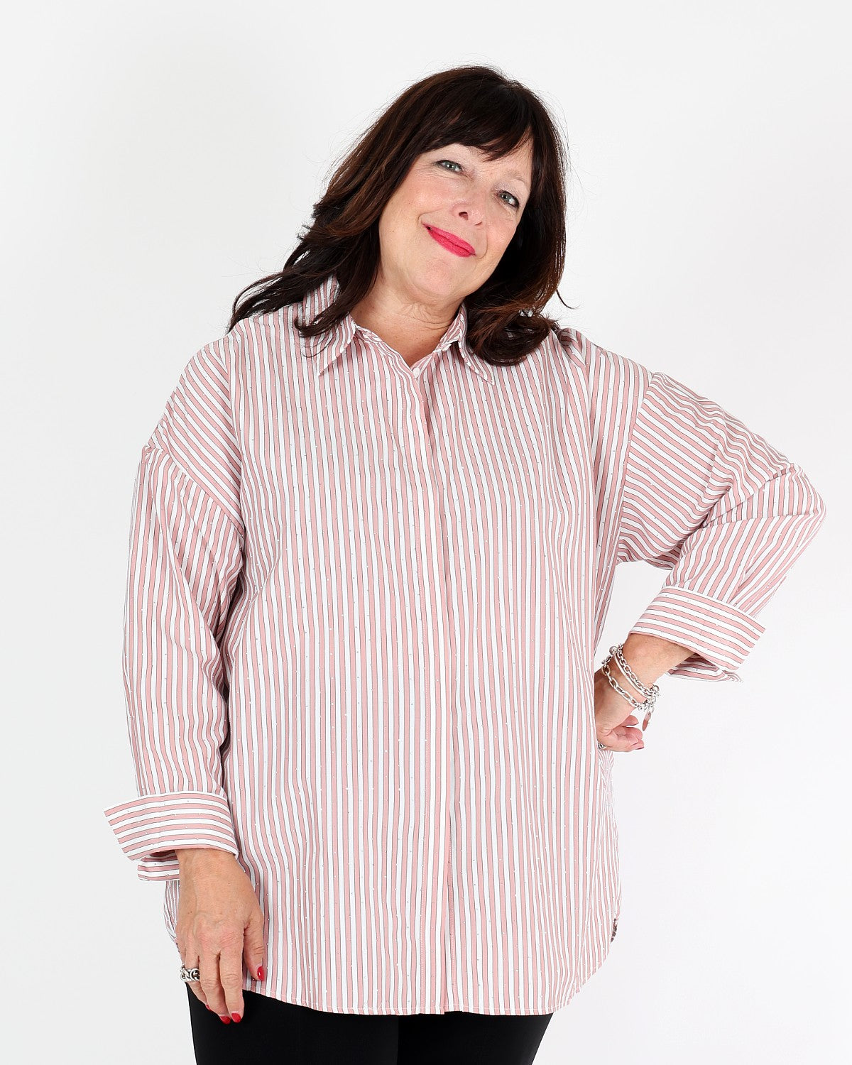 Blouse boxy en Tencel à rayures - Joseph Ribkoff