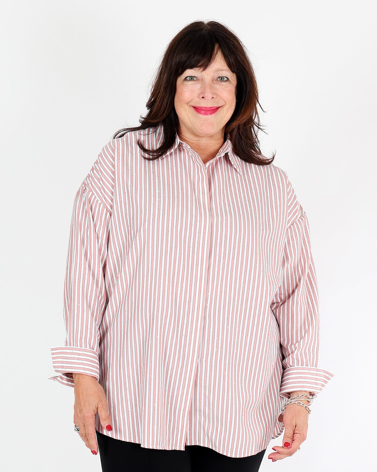 Blouse boxy en Tencel à rayures - Joseph Ribkoff
