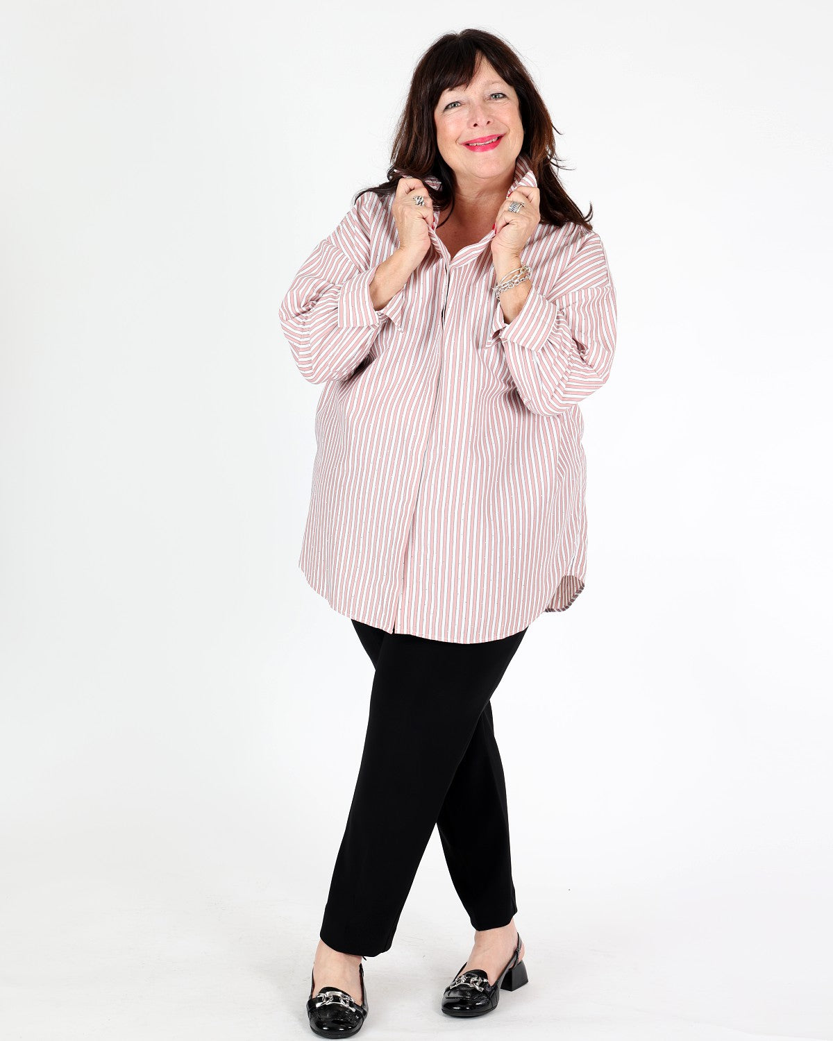 Blouse boxy en Tencel à rayures - Joseph Ribkoff