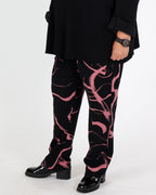 Pantalon droit à imprimé abstrait - Joseph Ribkoff
