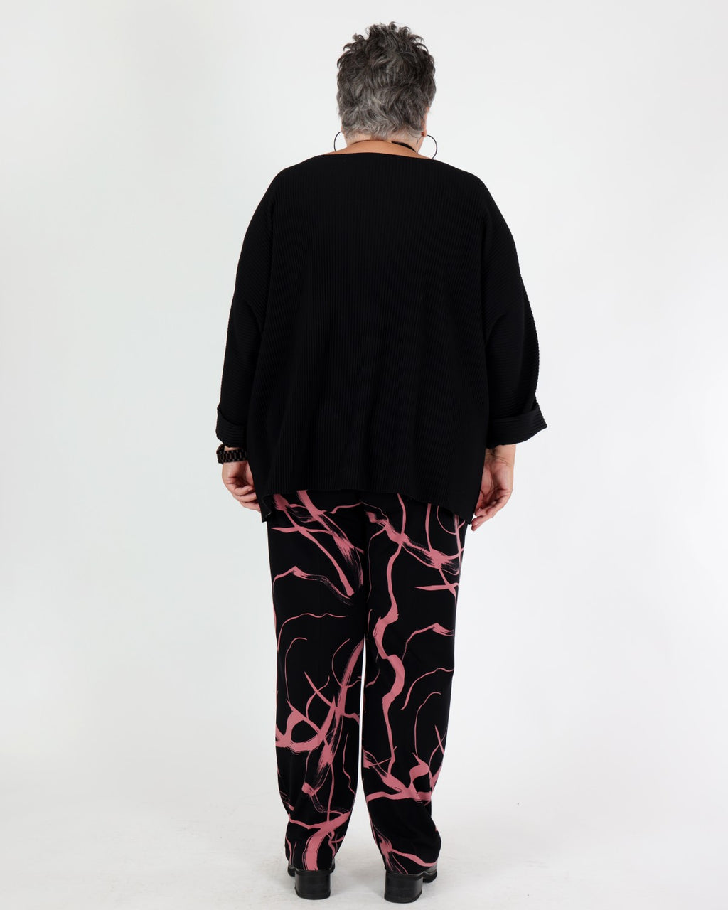 Pantalon droit à imprimé abstrait - Joseph Ribkoff