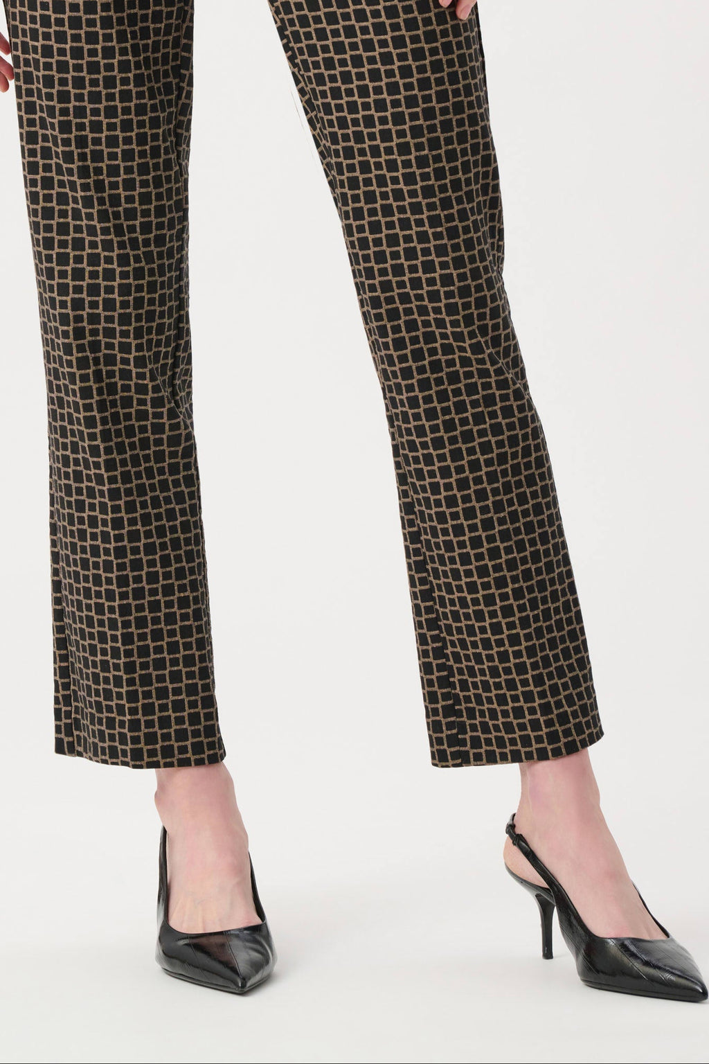 Pantalon droit en jacquard géométrique - Joseph Ribkoff