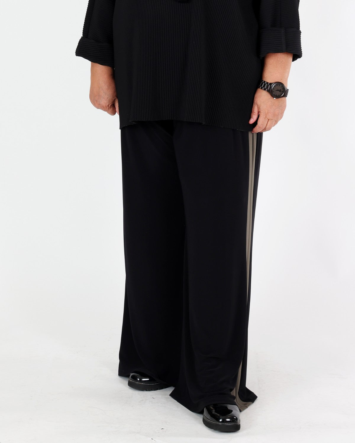 Pantalon en tricot soyeux à blocs de couleurs - Joseph Ribkoff