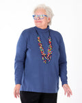 Blue turtleneck sweater – MAT