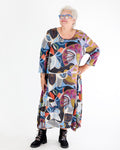 Robe longue imprimée Klee – Kozan