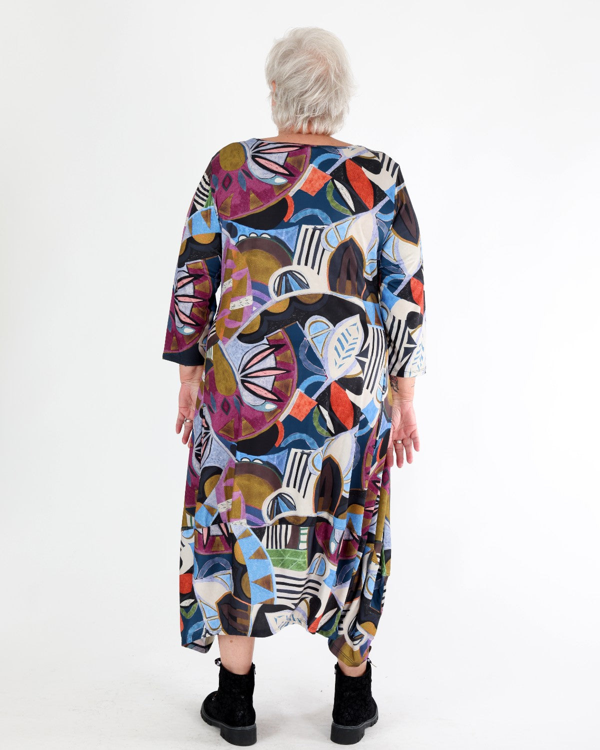 Robe longue imprimée Klee – Kozan