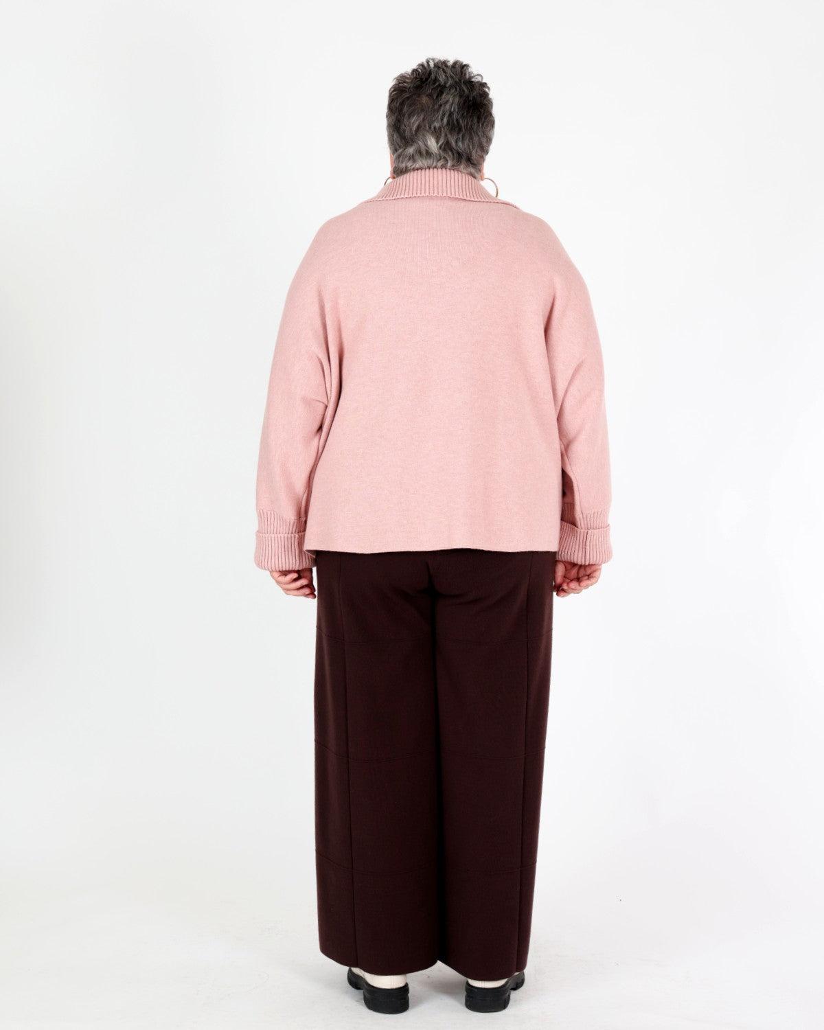 Tricot à col châle en mélange de viscose et de nylon brossé - Joseph Ribkoff
