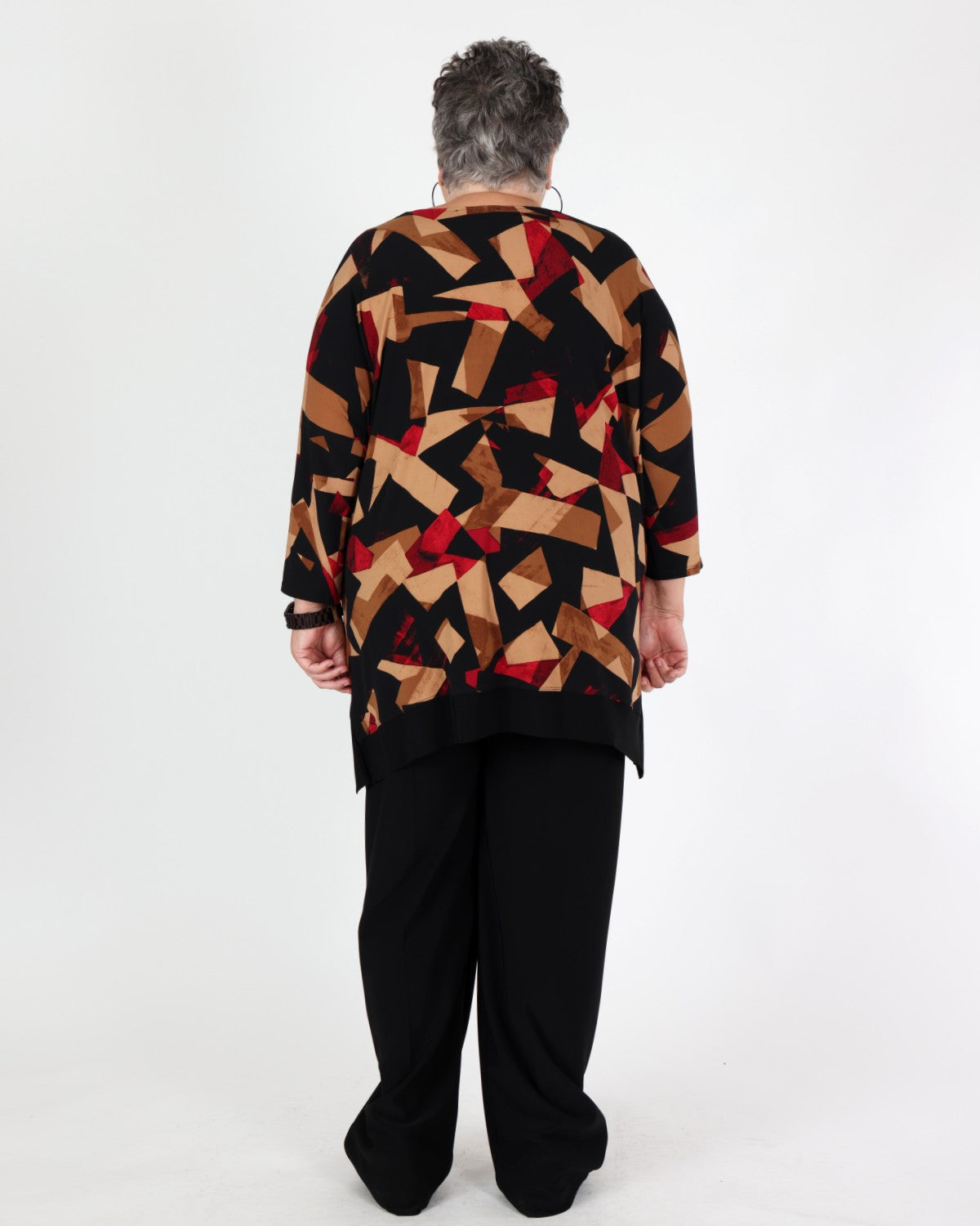 Tunique boxy à motif cubiste abstrait - Joseph Ribkoff