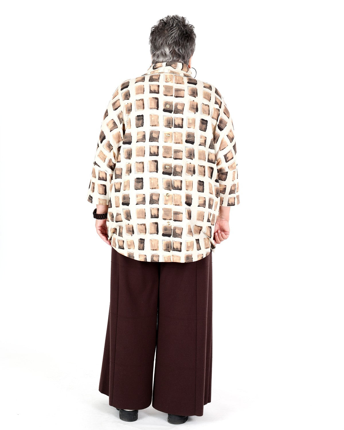 Tunique boxy en tricot Lurex à imprimé abstrait - Joseph Ribkoff