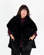 Veste boxy en fausse fourrure à col montant - Joseph Ribkoff