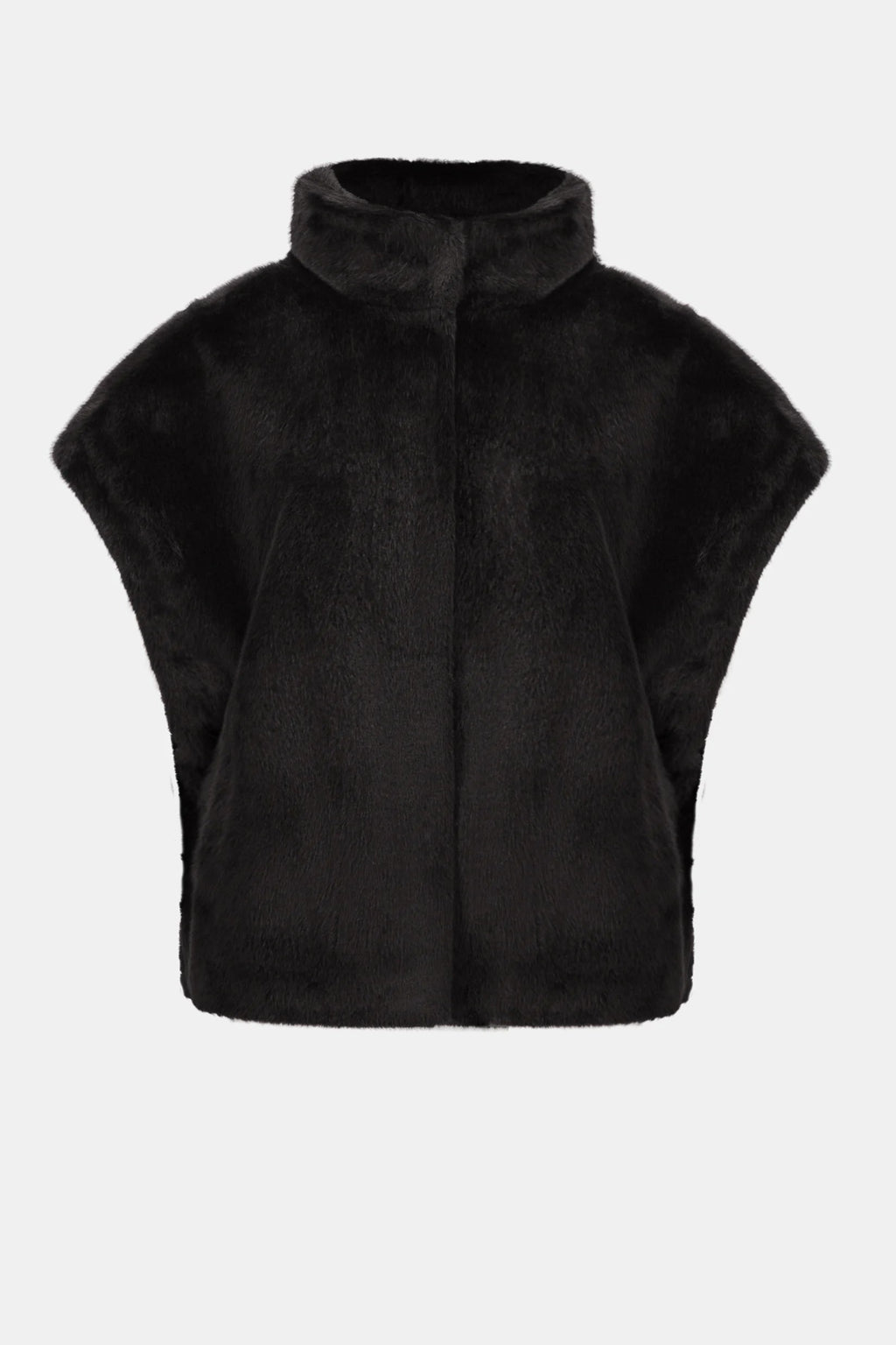 Veste boxy en fausse fourrure à col montant - Joseph Ribkoff