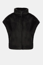 Veste boxy en fausse fourrure à col montant - Joseph Ribkoff