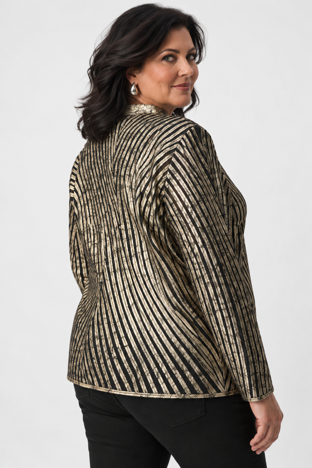 Metallic soutache fitted jacket - Joseph Ribkoff