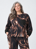 Animal print puff-sleeve top - Joseph Ribkoff