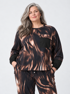 Animal print puff-sleeve top - Joseph Ribkoff