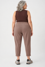 Pull-on scuba jersey jogger pants with drawstring waist - Joseph Ribkoff